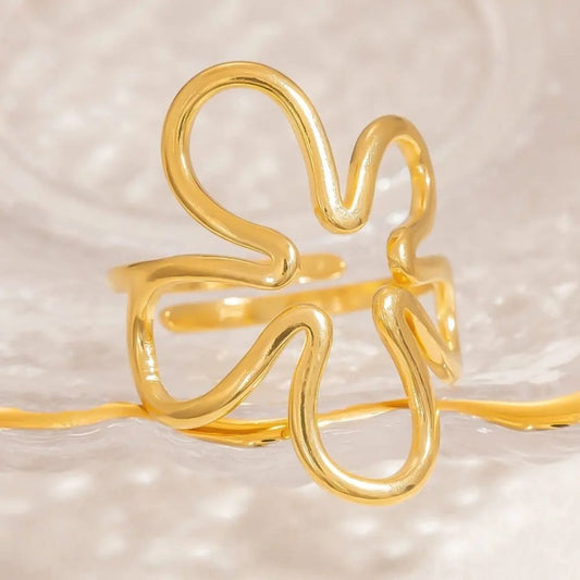 Golden Flower Ring