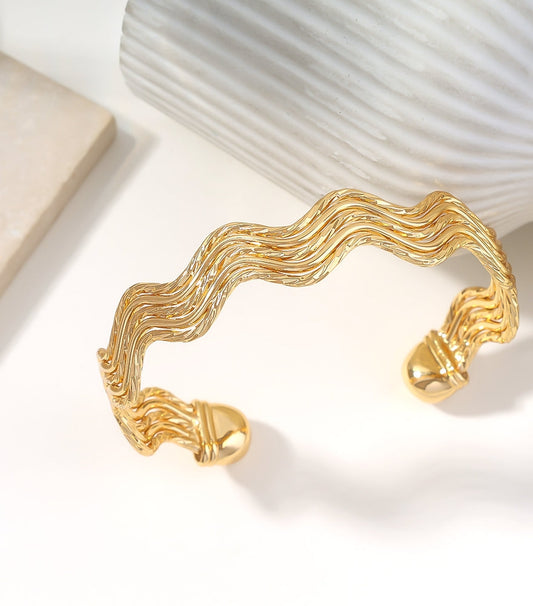 Wavy Statement Bracelet