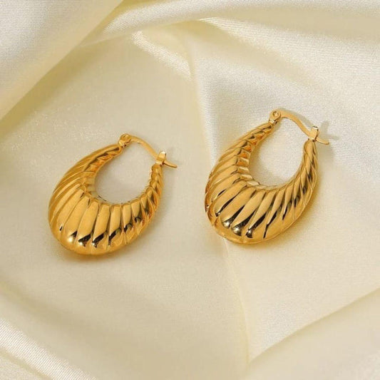 Oval Hoop Earrings