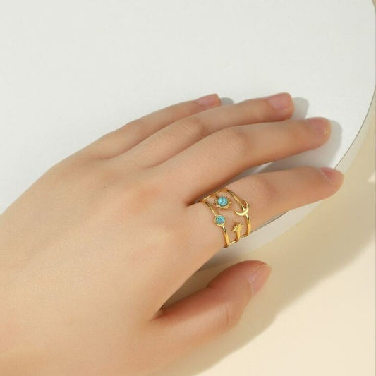 Cosmic Gold Ring
