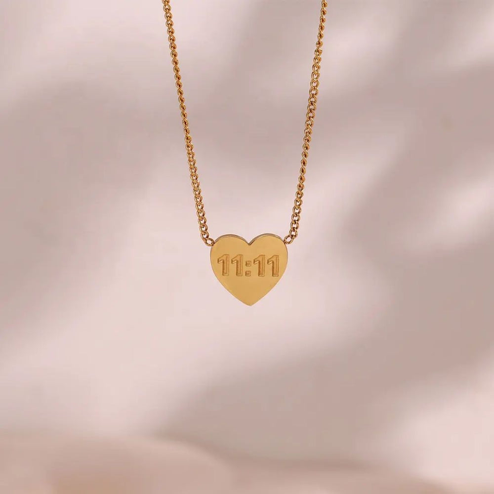 11:11 Heart Necklace