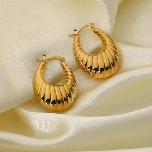 Oval Hoop Earrings