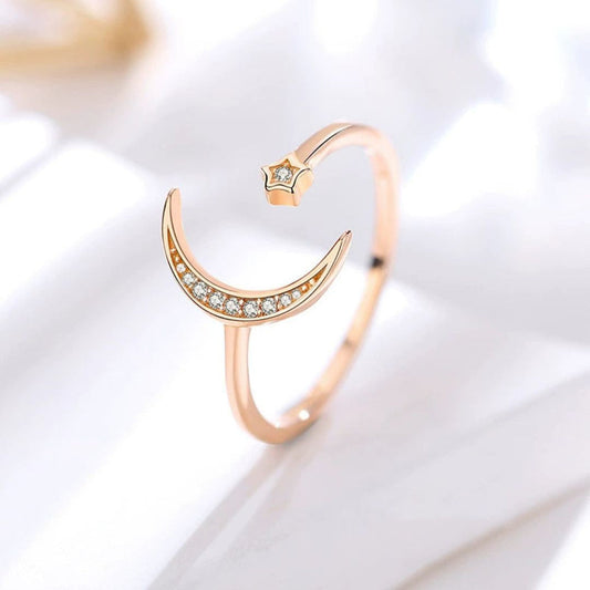Star Moon Ring