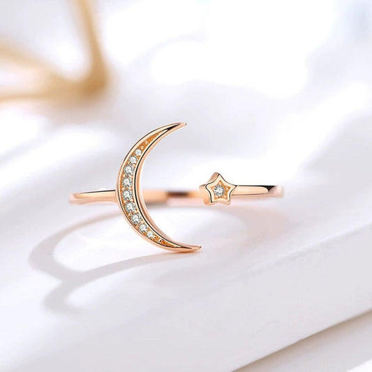 Star Moon Ring