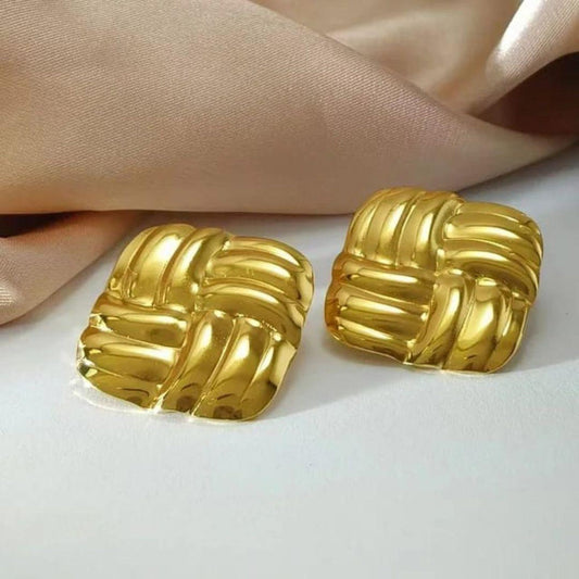 Square Stud Earrings